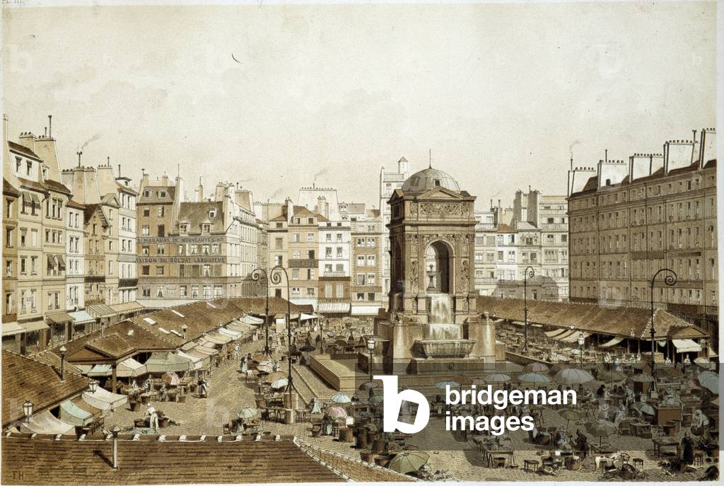 Paris, the Marché and the Fountain of the Innocents, 1855