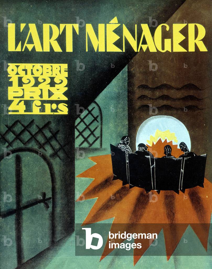 Family around the fire, 