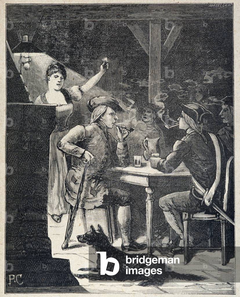 Repere mal fame in Cartridge King of the Bandits, Popular novel of the end of the 19th by Jules de Grandpre.