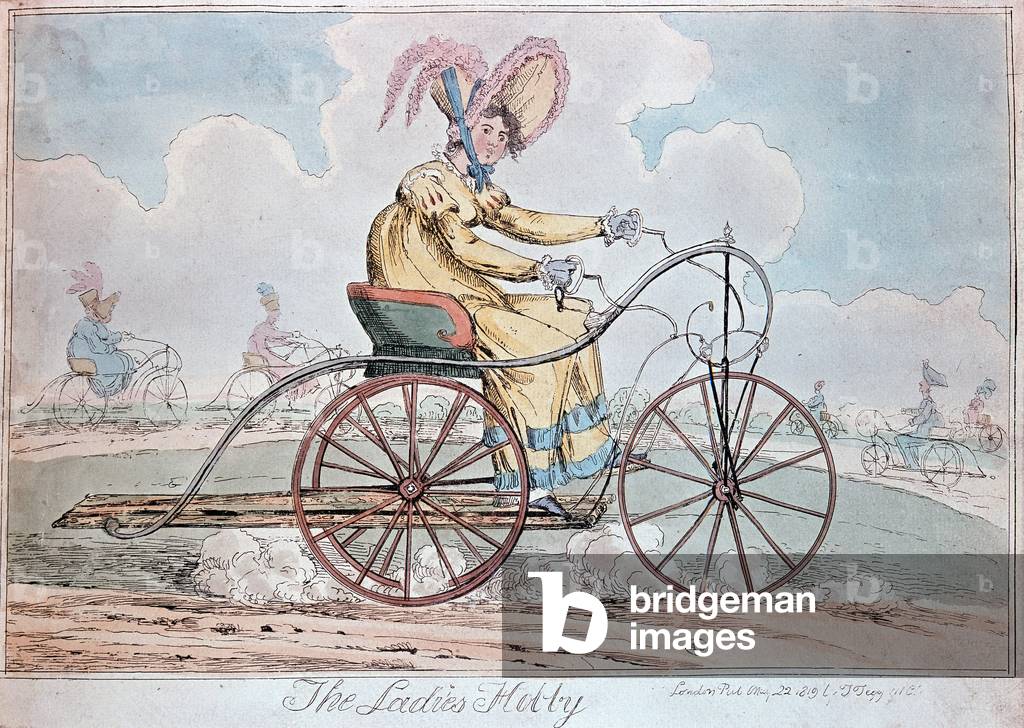 English Humorous Drawing “The Lady Hobby”, 1819