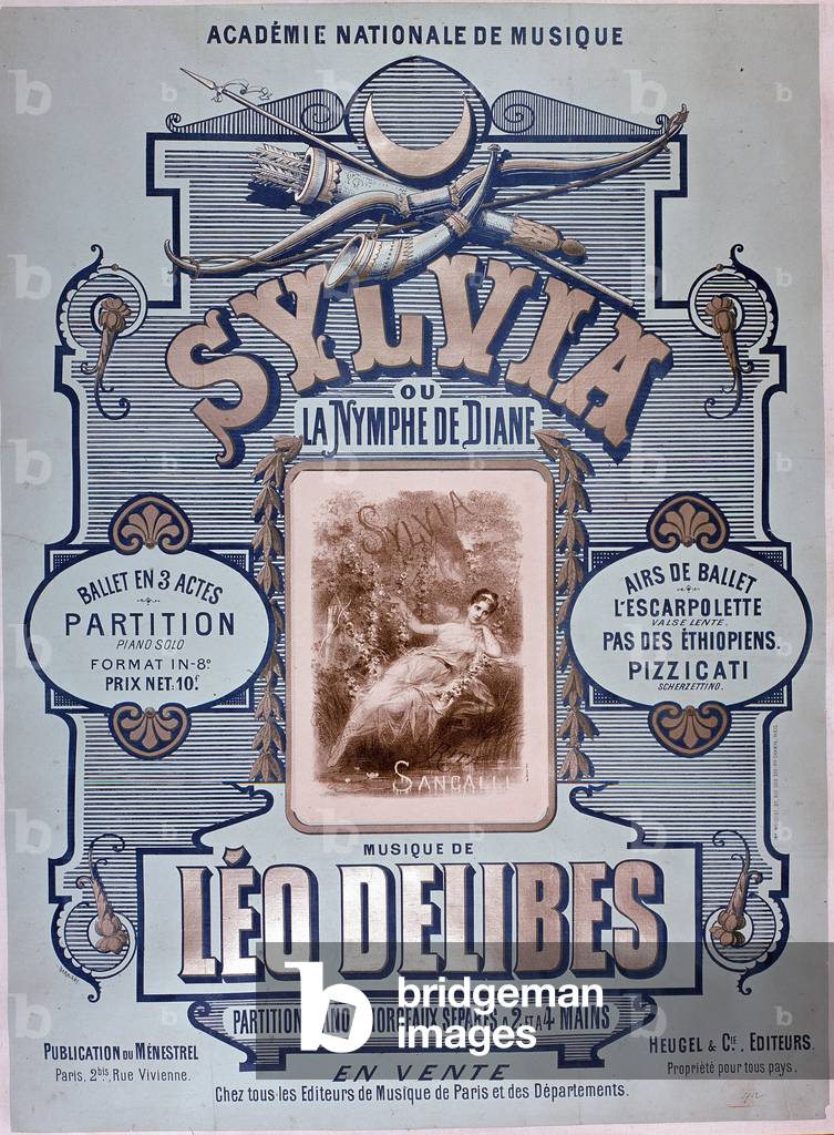 Sylvia ou la nymphe de Diane - poster for Léo Delibes (poster)