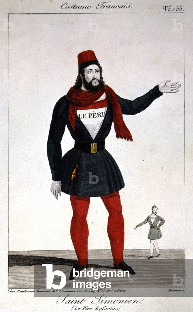 Portrait of Father Enfantin (or Prosper Enfantin) (1796-1864), Saint Simonien.