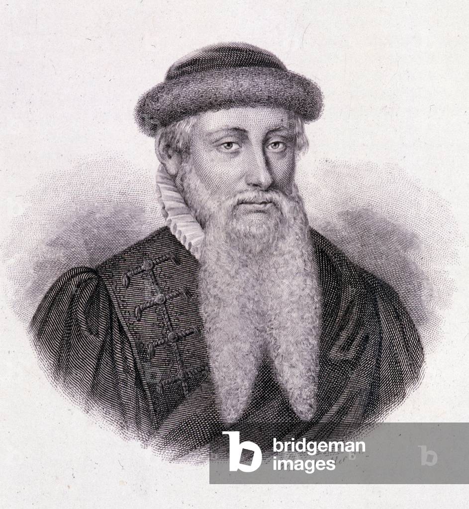Portrait of Gutenberg in “” Portrait of useful men””, 1836