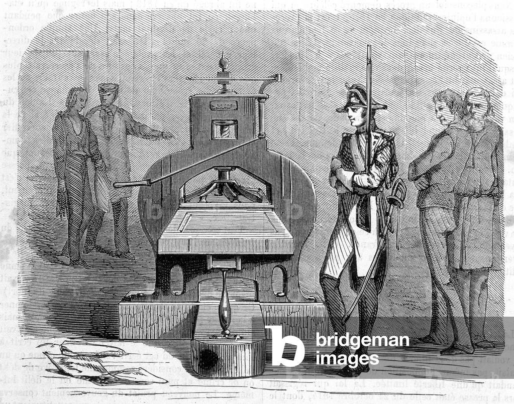 Press printing in 1818.