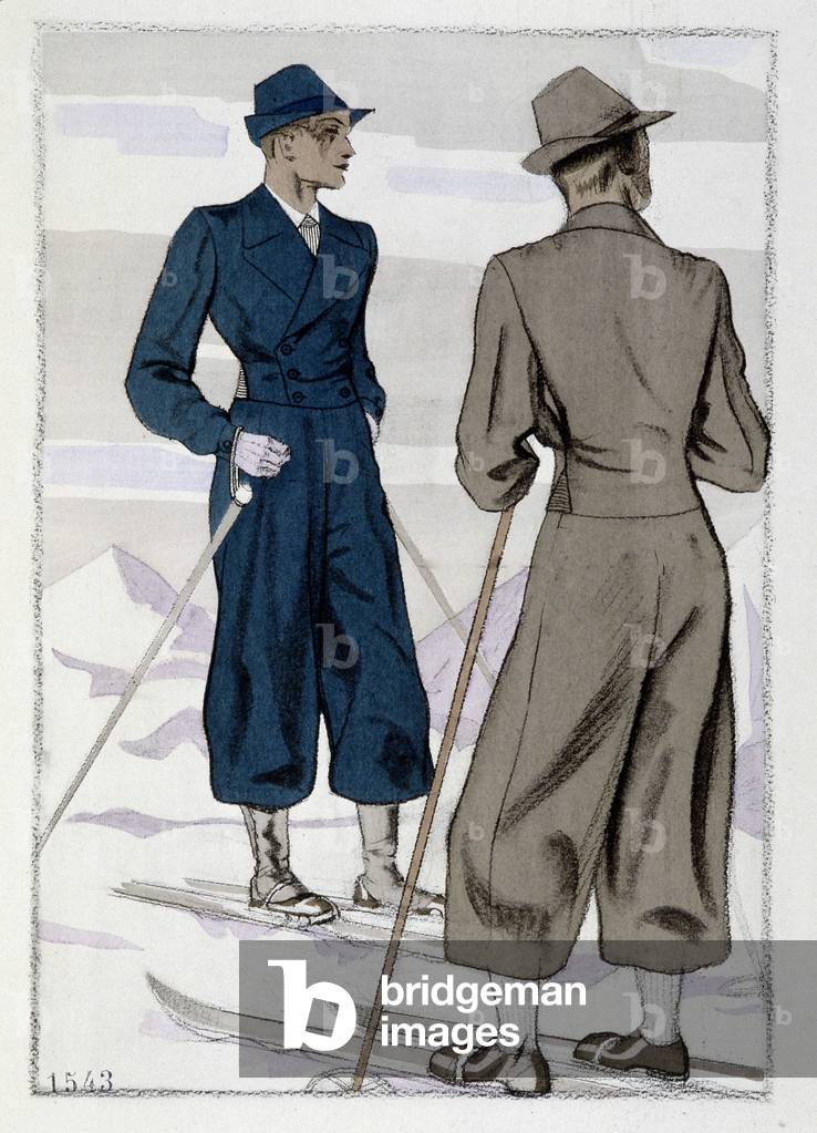 Ski and fashion - around 1930