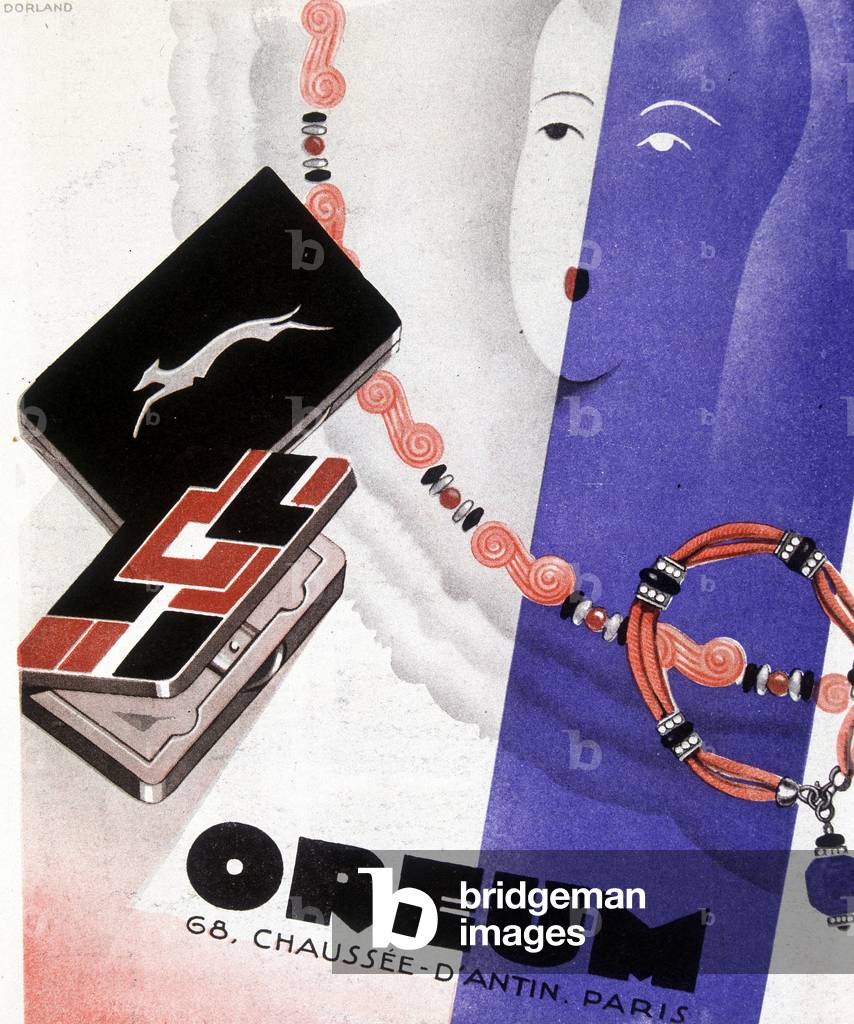 Advertising for the Oreum jewelry store, rue Chaussée d'Antin in Paris.