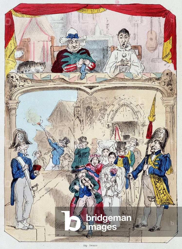Matrimonio de ragione - in «» Theatre des marionnettes du Jardin des Tuileries»»» testo e disegno di M. Durant