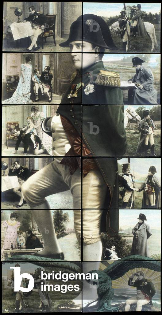 Napoleon: portrait and scene of his life in several postcards
