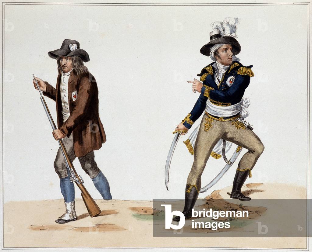 Francois-Athanase de Charette de la Contria (Francois Athanase) (1763-1796) e un Vendéen - in «» Collezione di