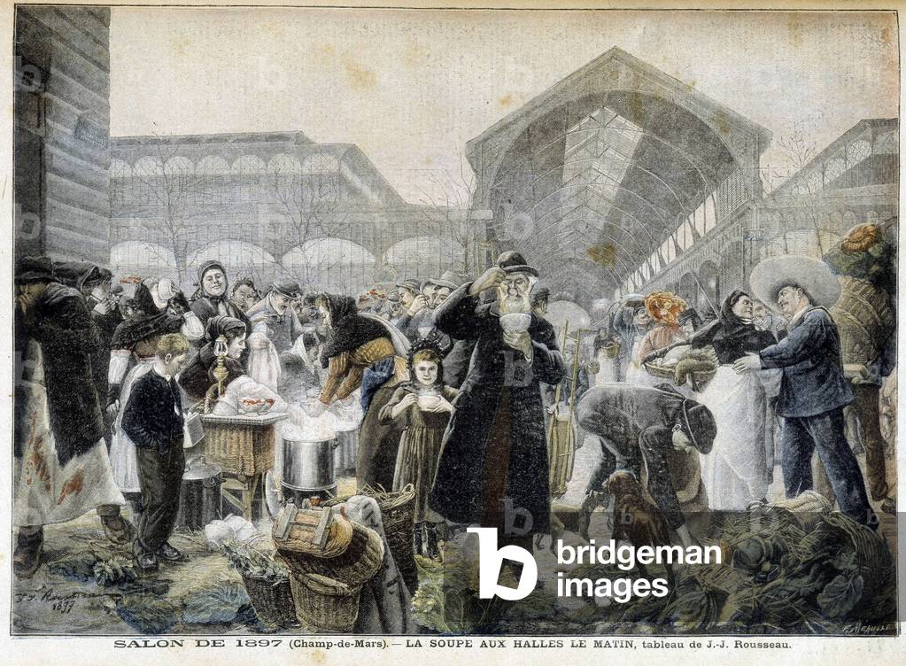 Soup aux halles le matin - in “” Le Petity Journal””, 1897