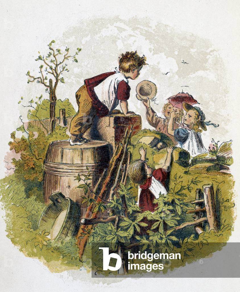 Game field in “” Schnik, schnak, trifles for the little ones””, children's games. ed. London- Georges Ronthedge and sons. New York, The broad way Ludgate n.d. c. 1890.