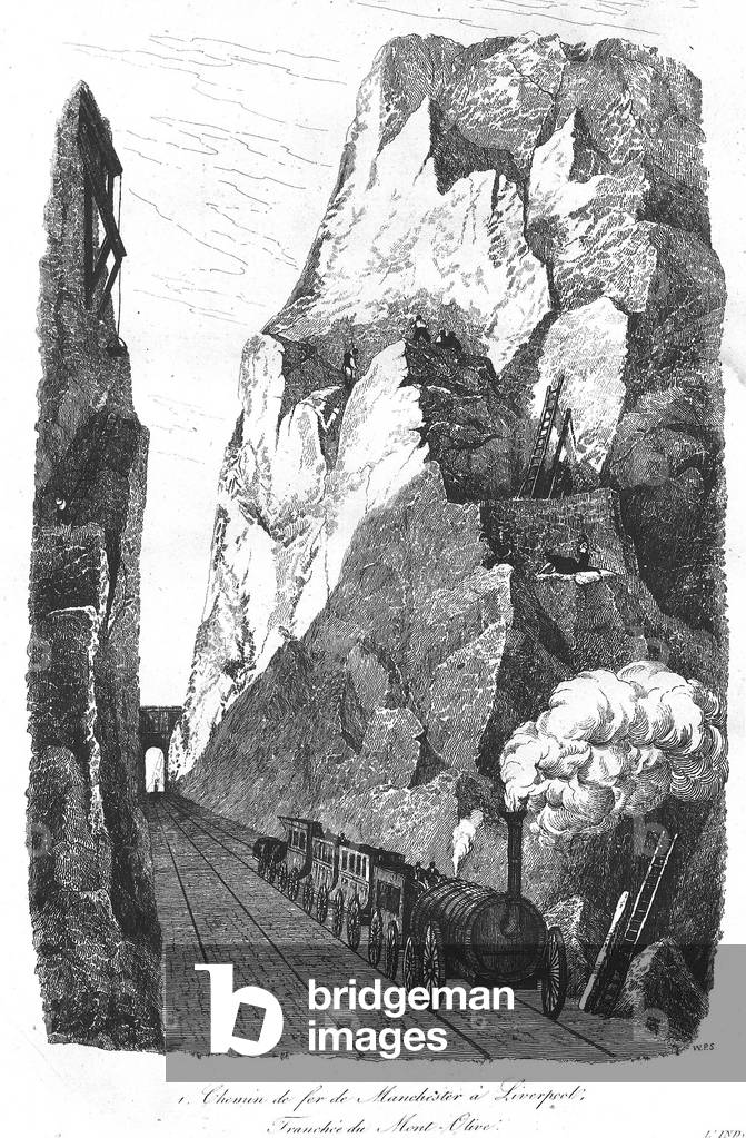 The Railway from Liverpool to Manchester: The Trench of Mount Olive, 1834