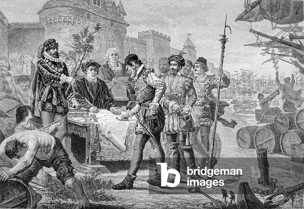 Acquitment of the ancient law of cypress in Bordeaux in 1453 - in “La France et les francais dans travers les siècles”, 19th century.