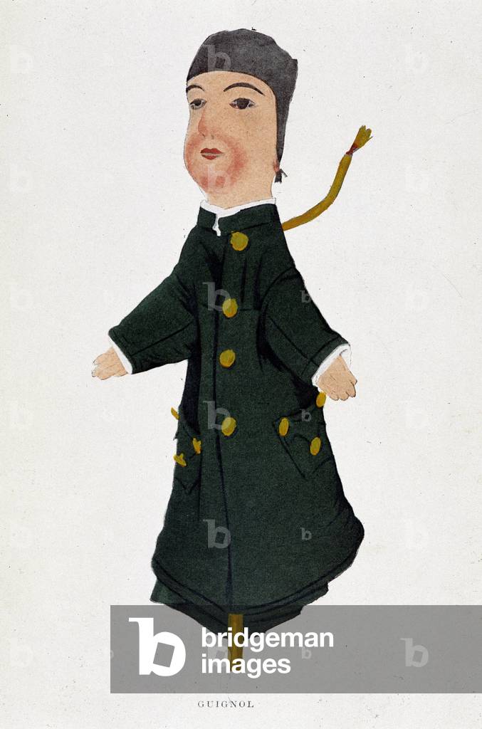 The puppet Guignol, 19th century (print)