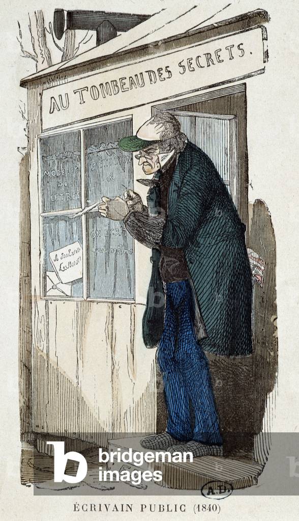 Public writer in 1840