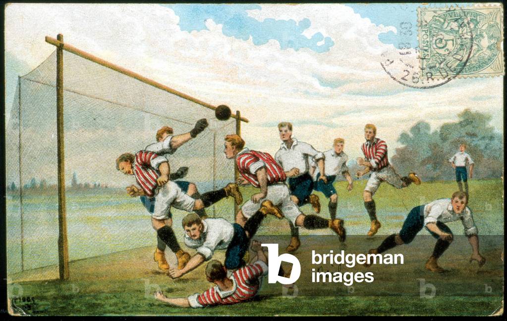 Chromolithography on postcard.