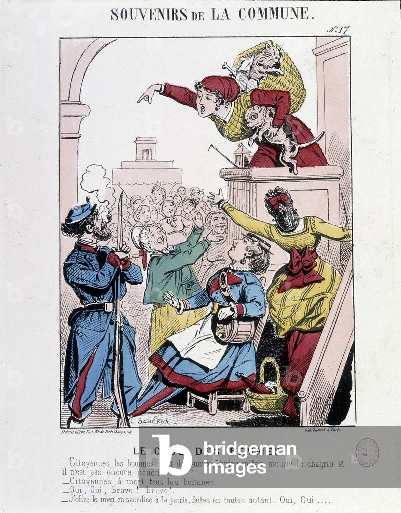 Remembrance of the Commune: the Women's Club - Caricature, Musee Carnavalet