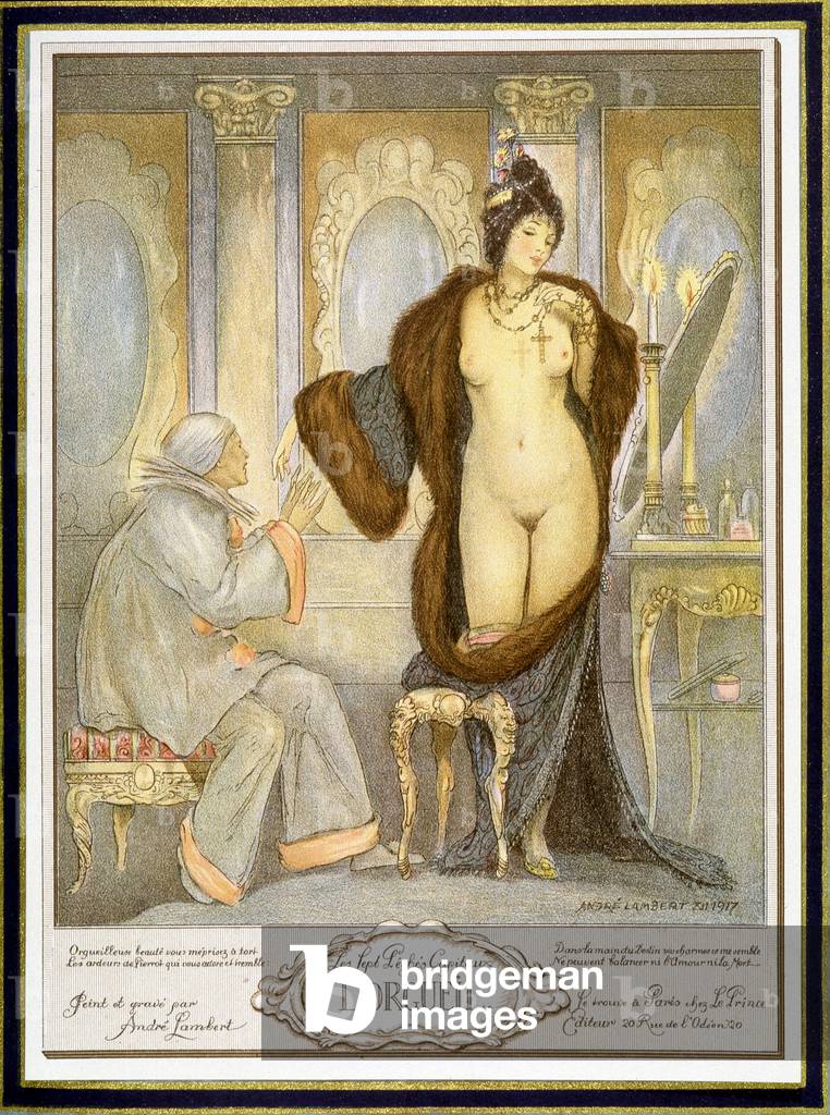 Pride - drawing by André Lambert, 1918