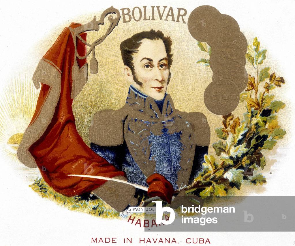 Portrait of Simon Bolivar (1783-1830), General and South American statesman.