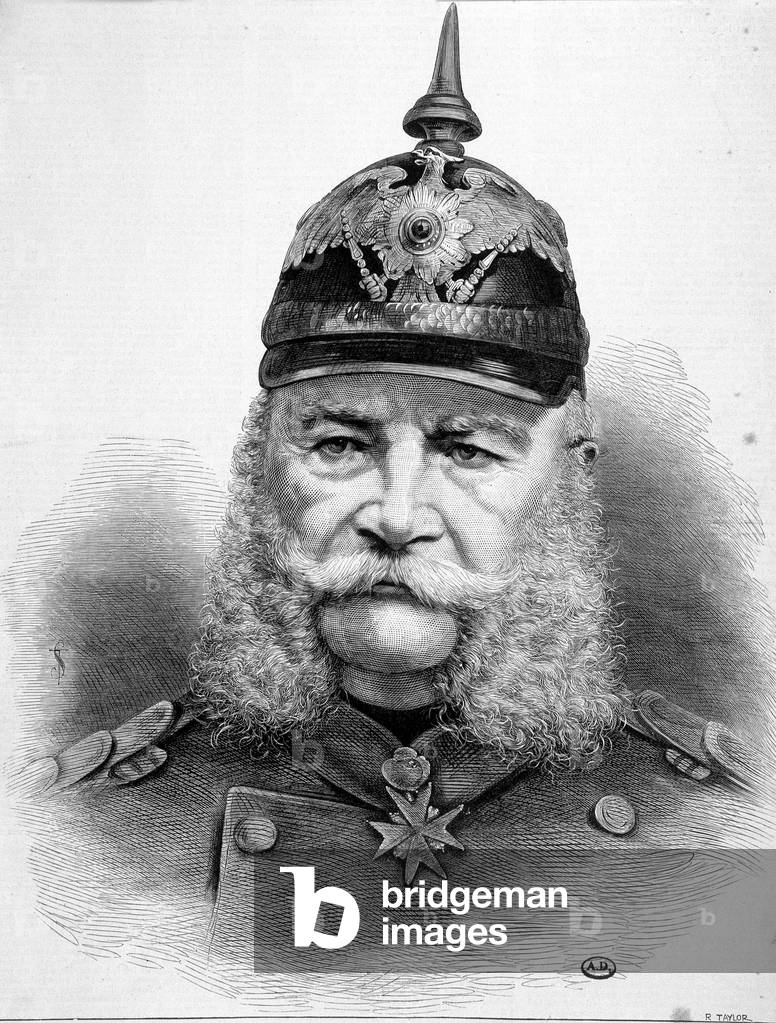 Portrait of William Friederich Ludwig 1st, King of Prussia and Emperor of Germany (1797-1888).