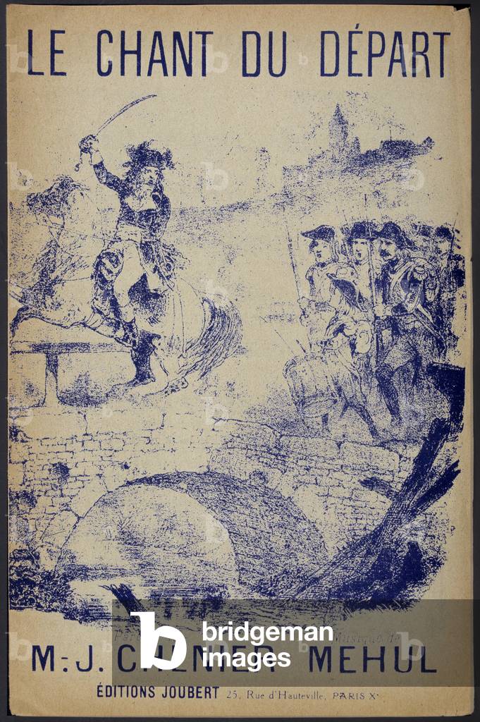 Sheet music cover for “” Le chant du départ”” lyrics by Chénier, music by Mehul