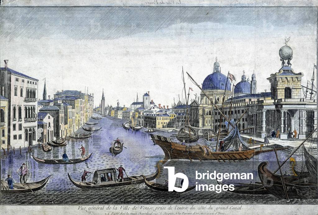 Allgemeine Ansicht von Venedig - Gravur, 18. Jahrhundert