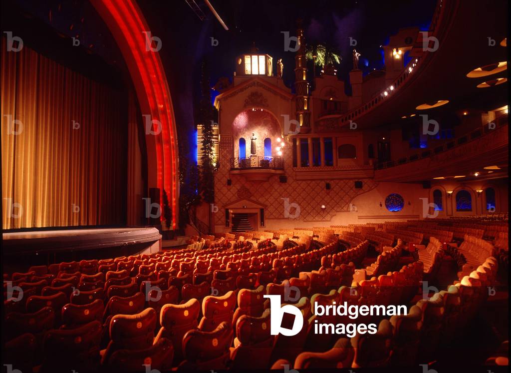 Interior of the Rex cinema on the Boulevard de Bonne Nouvelle in Paris.