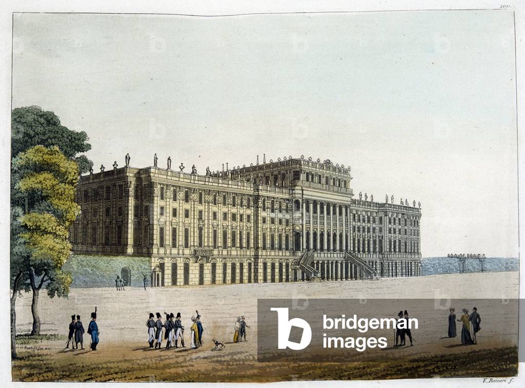 Palace of Schonbrunn in the 19th century