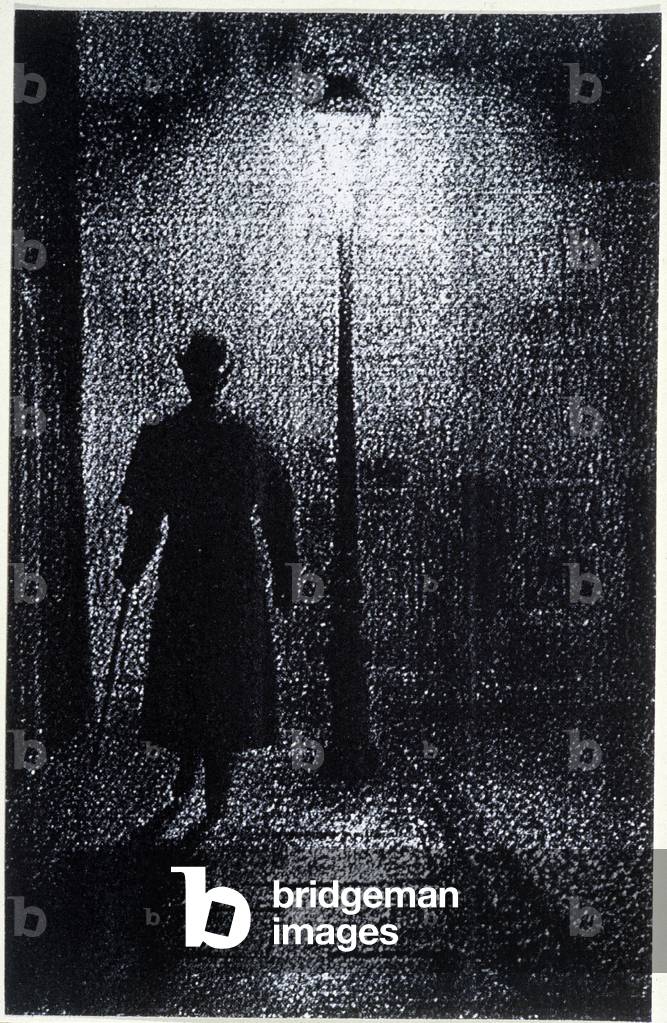 The atmosphere of London's streets at night, late 19th century