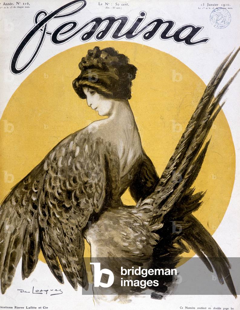 Madame Simone in the role of Chantecler's pheasant hen (piece in verse by Edmond Rostand), cover 