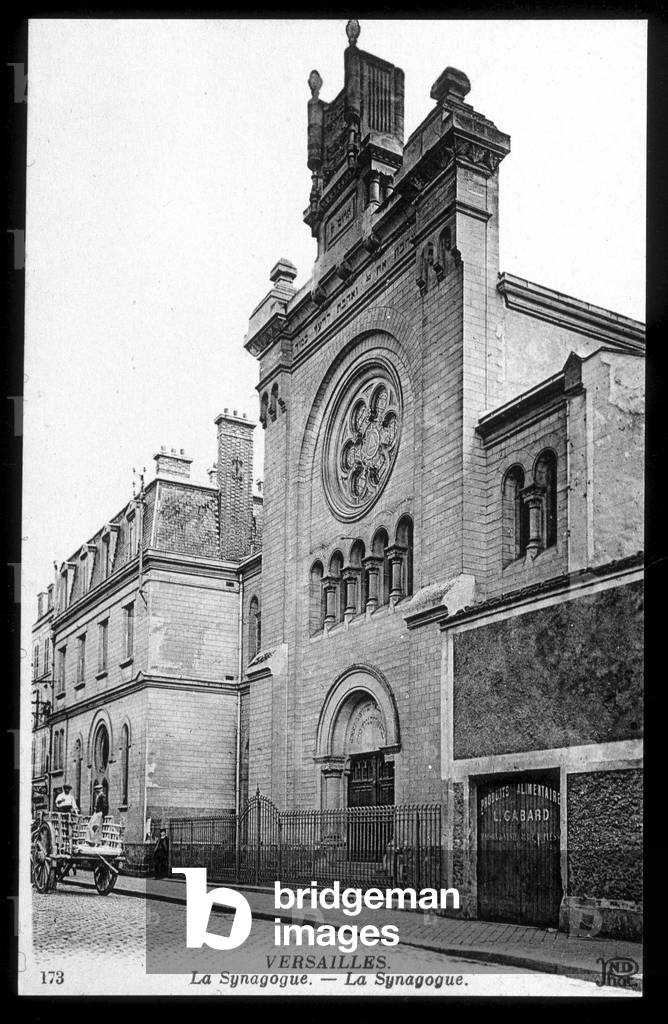 Postcard of the Synagogue of Versailles
