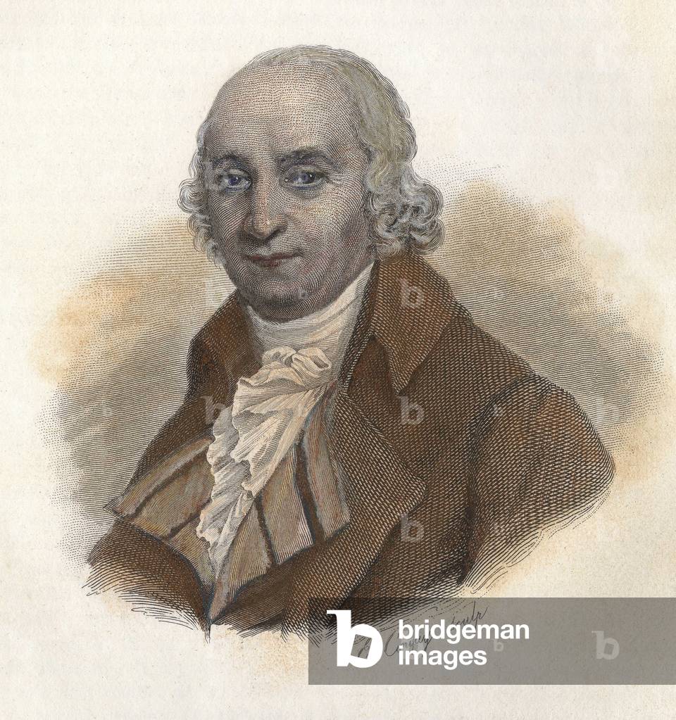 Portrait of Pierre Samuel Dupont de Nemours (1739-1817), French economist. in “” Portraits des Hommes Useful””, 1833-1836.