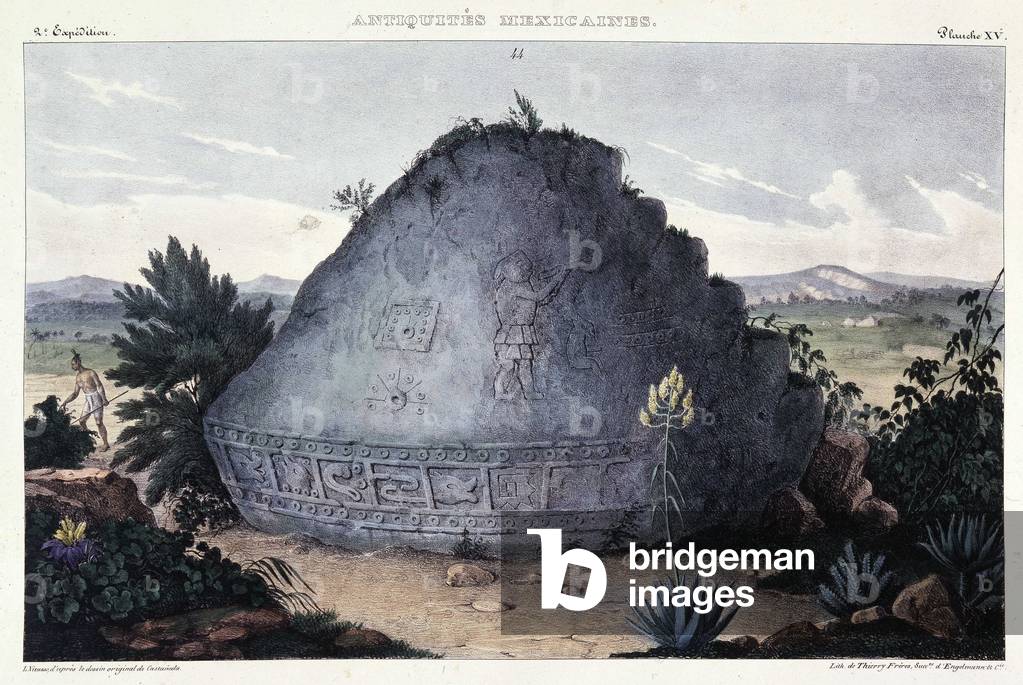 Ancient Ruin in Mexico, Dupaix Expedition, 1805