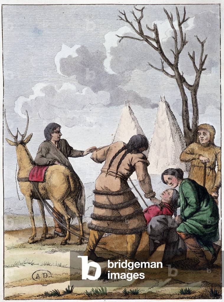 Samoyed marriage (nomadic people of Mongolian origin), deb. 19th century