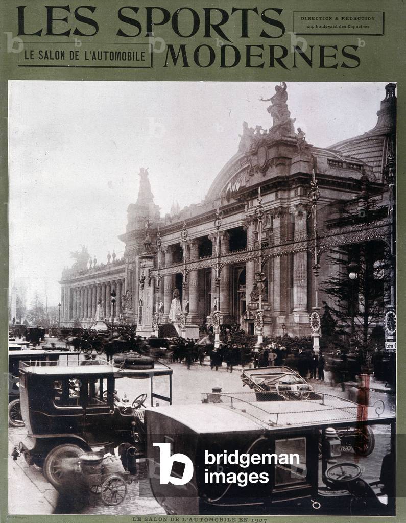 The Motor Show in front of the Grand Palais in 1907 - in “Modern Sports”, 1907