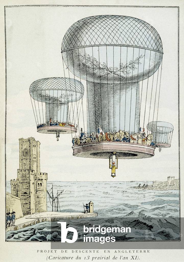 Military Balloon Descent Project to England, 1801
