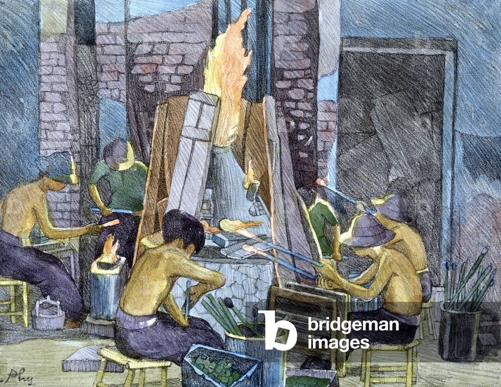 Glassware, Cochinchine. Giadinh 'Art School 1938, National Library of Hanoi.