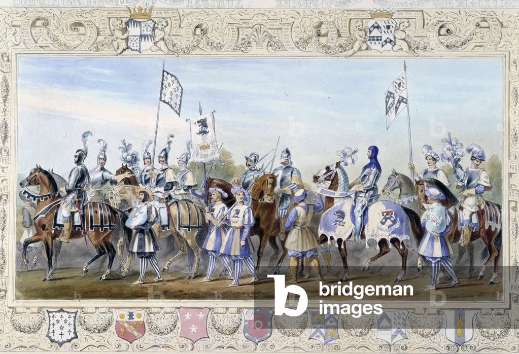 Horsemen “” Black Lions”” - in “” Knight of England” by J. Whatman, ed. T. M'Lean, 1821