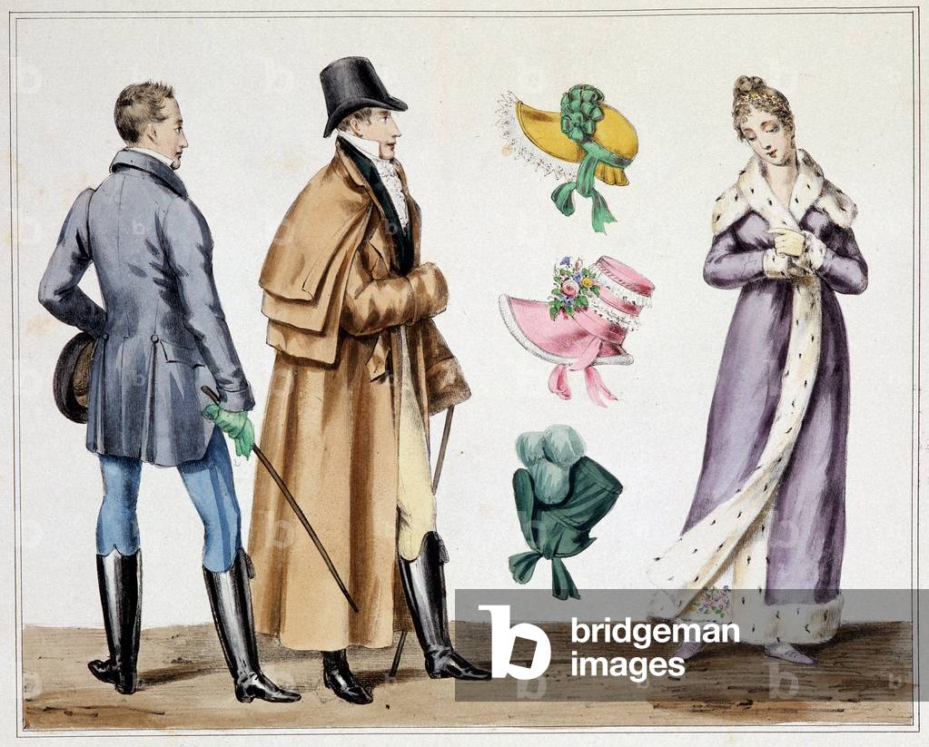 Bild von Gravur "Fashion de 1811 in“ Sammlung von Kostümen" von Horace de Viel-Castel