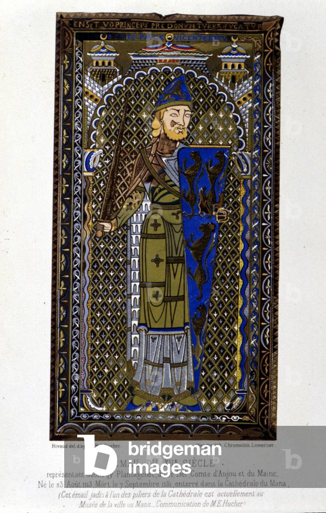 Geoffroy Plantagenêt - enamel, 12th century