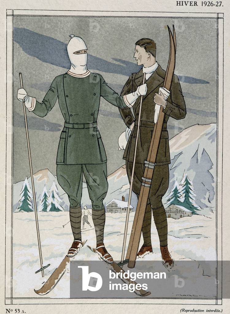 Men's Ski Outfits, 1926-1927
