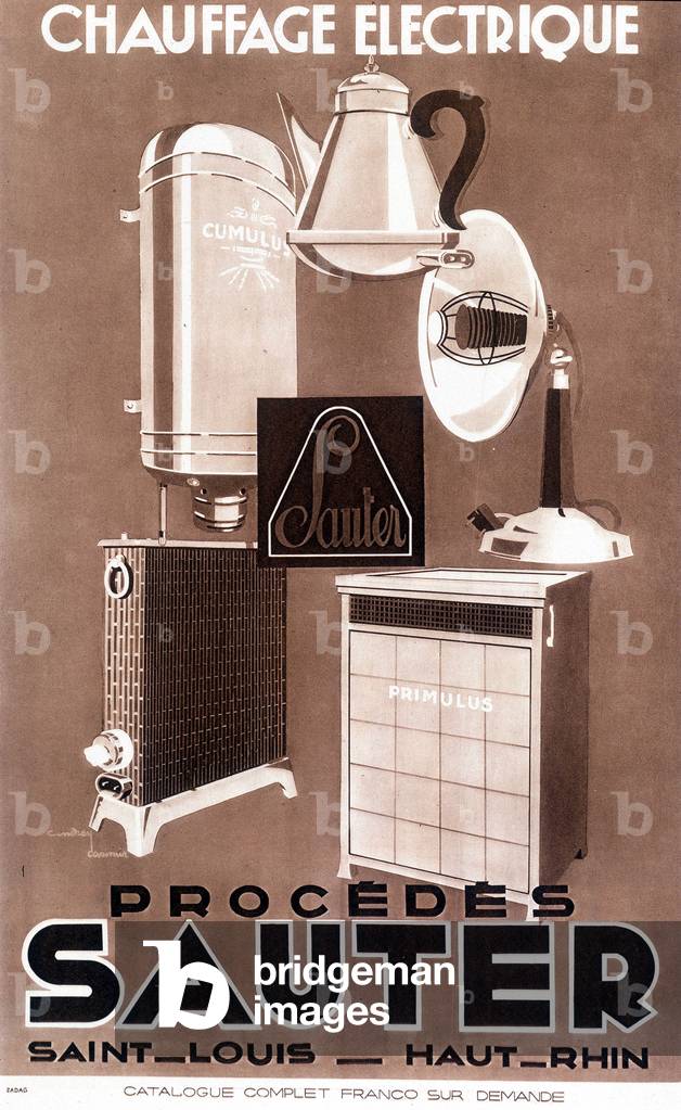 Electric heating, Sauter Processes - Advertising label