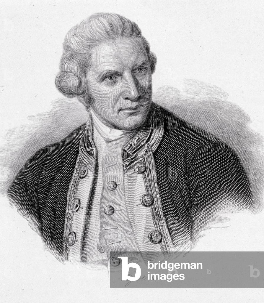 Portrait of James Cook - in “” Portraits of useful men””, 1836