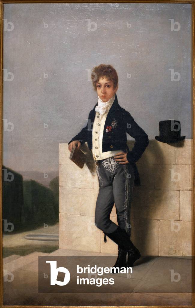 Portrait of Joao Pedro Quintella, Count of Farrobo (1801-1869) - Painting by Domingos Antonio de Sequeira (1868-1937), oil on canvas, 1813 (Portrait of Joao Pedro Quintella, by Domingo Antonio de Sequeira, oil on canvas, 1813) - Museum of Ancient Arts of Lisbon (Portugal)