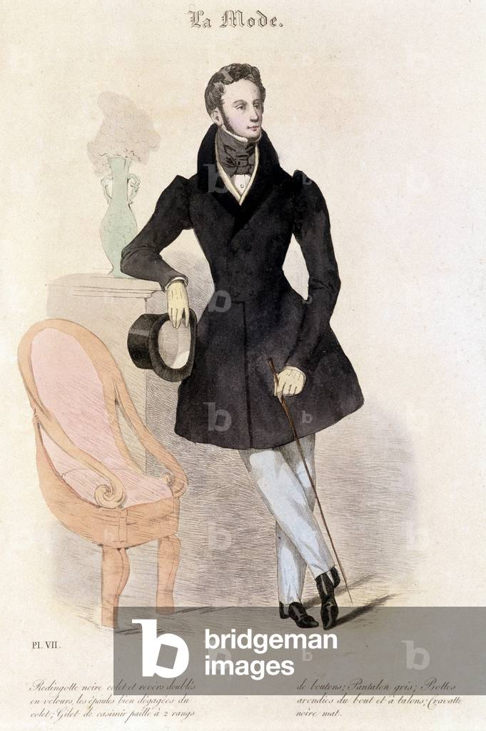 Fashion masculine in 1829 - in “” Les Modes””