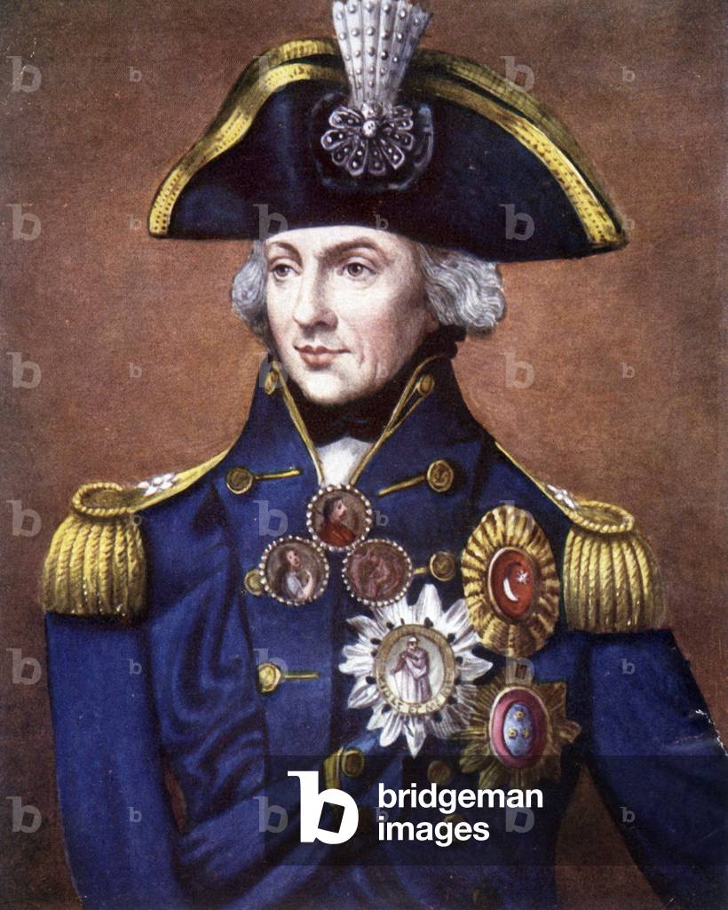 Portrait of Admiral Nelson (1758 - 1805), British Admiral.