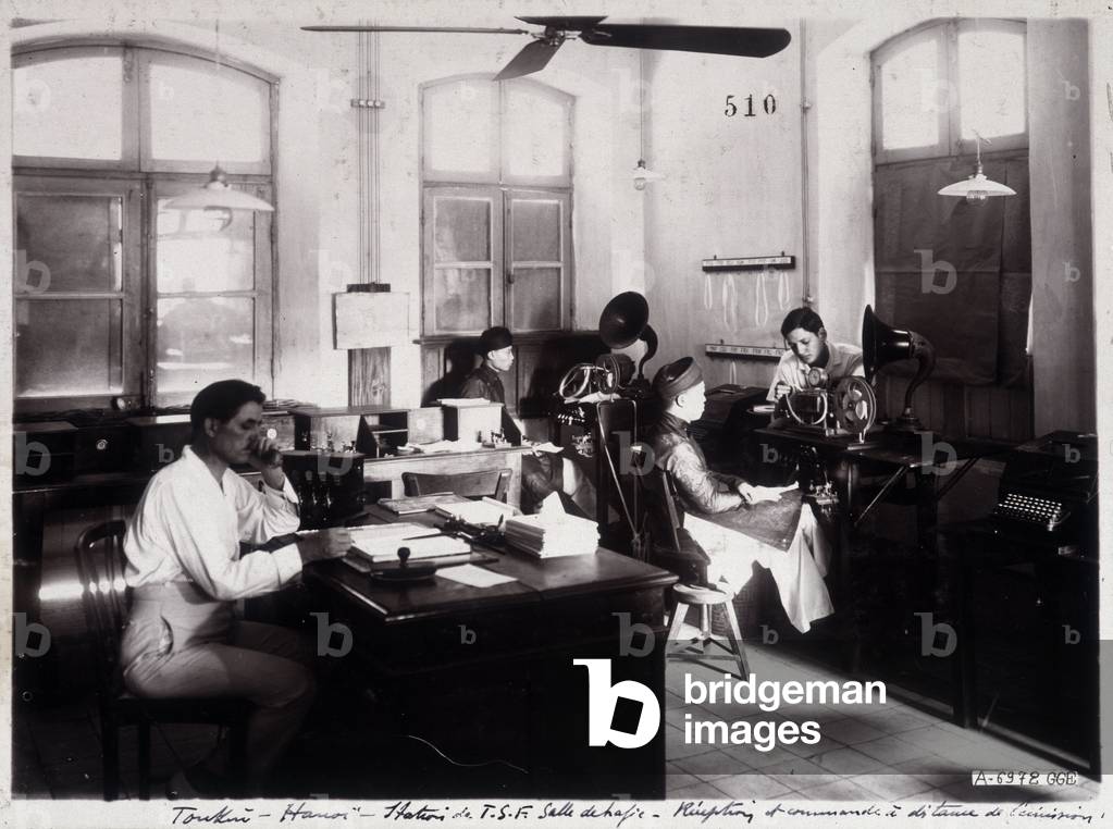 Ehemalige Kolonie Französisch-Indochina: TSF Station (T S F) - Verkehrsraum - Empfänge und Fernsteuerung der Ü