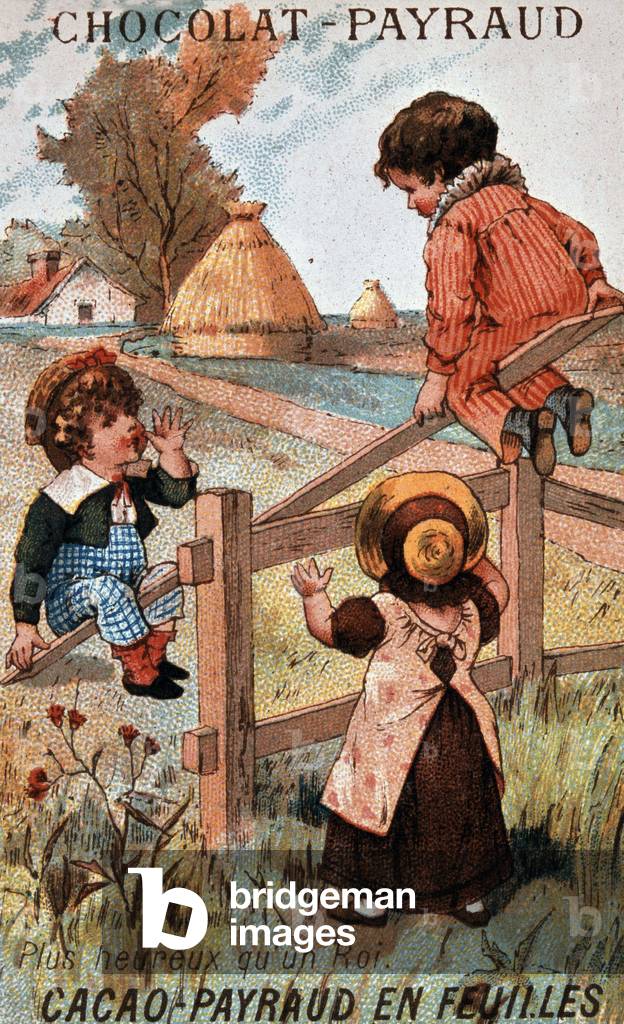 Swing game, chocolate advertising Payraud