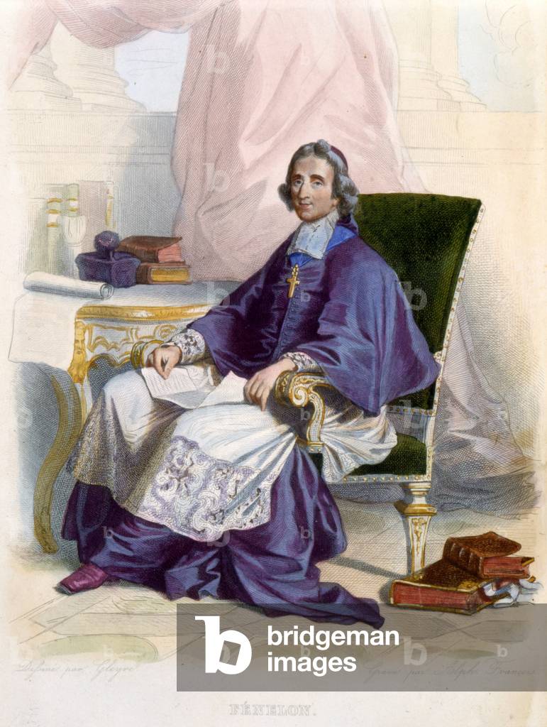 Francois de Pons de Salignac de La Mothe-Fenelon (Mothe Fenelon, 1651-1715) in Ed. Mennechet, “” Le Plutarque francais””, 1844-1847