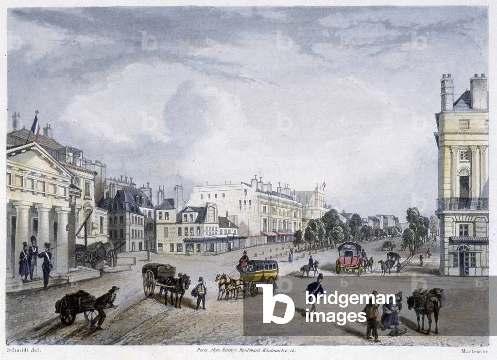 Le boulevard du Temple - in «Paris en 1832» di Martens